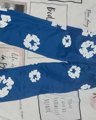 Pantalone tuta fiori uomo 