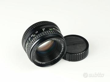 Minolta MD 50 mm 1.7 obiettivo manual focus