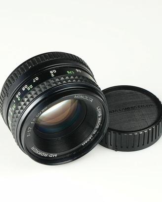 Minolta MD 50 mm 1.7 obiettivo manual focus