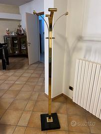 Appendi abiti in ottone con base in marmo nero