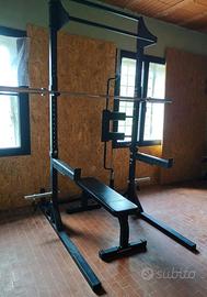 Home Gym Lacertosus+KingsGym–Rack,Panca,Bilancieri