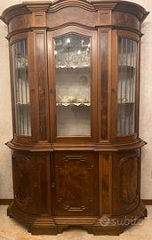 Credenza a vetrina doppio corpo