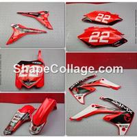 KIT PLASTICHE HONDA CRF 250 2010 2013 CR-F CRE 201