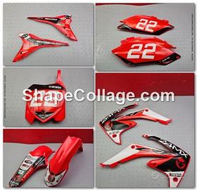 KIT PLASTICHE HONDA CRF 250 2010 2013 CR-F CRE 201