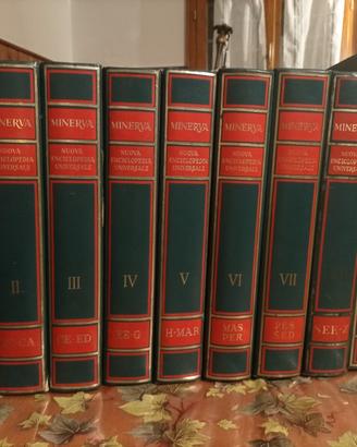 Enciclopedia "Minerva con Atlante geografico"