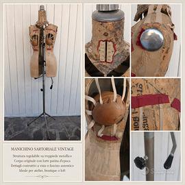 Manichino sartoriale antico vintage anni 50 raro