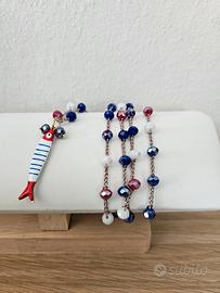 collana lunga con ciondolo pesciolino 