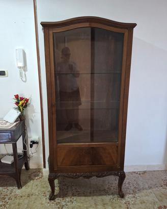 vetrina credenza chippendale in noce anni 20