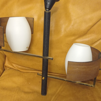 Lampada a sospensione vintage anni 60 2 luci