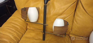 Lampada a sospensione vintage anni 60 2 luci