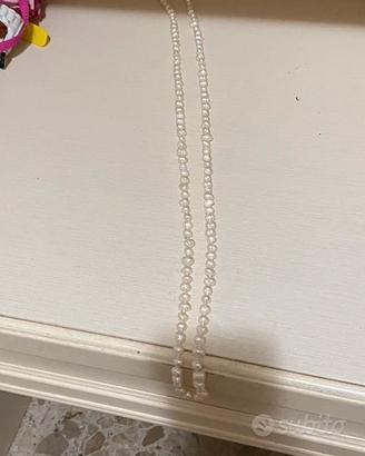 Collana lunga perle vere