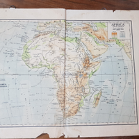 Antica carta geografica africa