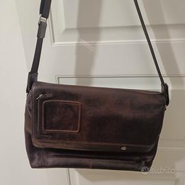 Borsa pelle Messenger Piquadro Nuova porta PC 