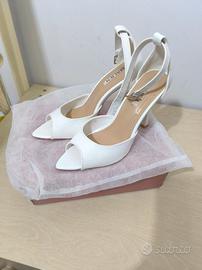 Décolleté bianche con tacco Malien taglia 36