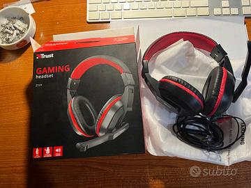 Cuffie Gaming Trust Ziva con Microfono e Scatola -