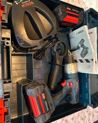 Trapano avvitatore percussione a batteria BOSCH