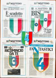 Collezione ristampe Mattino Scudetto 87-90-23-25
