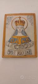 FORMELLA MADONNA TERRACOTTA