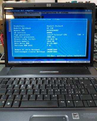 Notebook HP 550 