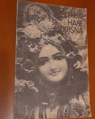 Opuscolo vintage intitolato "Hare Krsna"