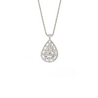 Collana Damiani in oro bianco e diamanti 0,71 Ct