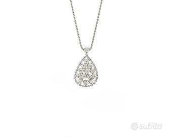 Collana Damiani in oro bianco e diamanti 0,71 Ct