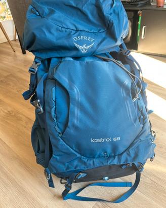 Zaino Trekking Osprey Kestrel 68-L- Come nuovo