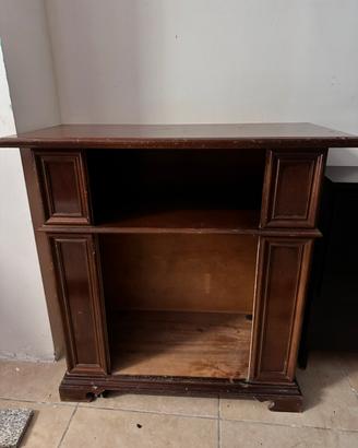 Mobile tv in legno vintage