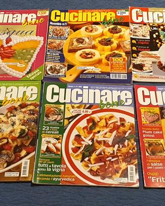 LOTTO 6 RIVISTE collana "CUCINARE BENE" (G)