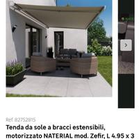 Tenda da sole a bracci elettrica