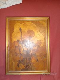 intarsio in legno  firmato Enzo Fasano 