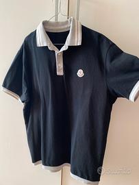 Polo Moncler Nera/Grigia - Taglia XL