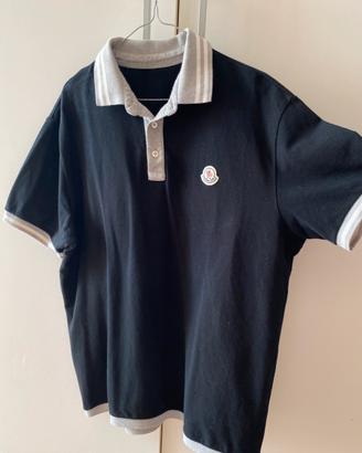 Polo Moncler Nera/Grigia - Taglia XL