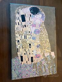 Quadro Bacio di Gustav Klimt su tela (trattabile)