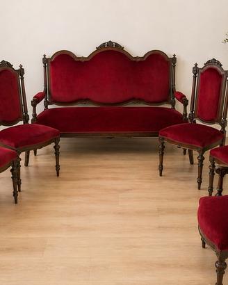 Salotto antico '800 completo - 6 pezzi