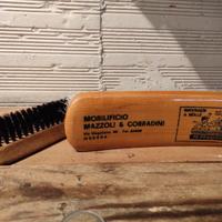 coppia di spazzole vintage pubblicitarie