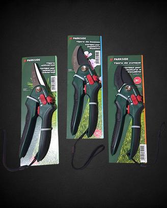 Parkside Set 3 Forbici Potatura Nuove Giardino