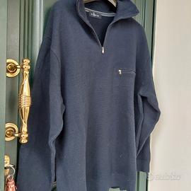 maglione blu uomo