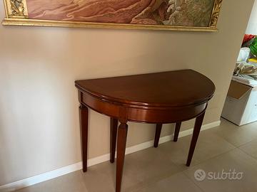 consolle allungabile (diventa tavolo ovale) 