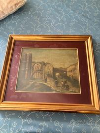 Quadro Vintage con cornice in legno