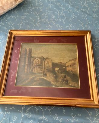 Quadro Vintage con cornice in legno