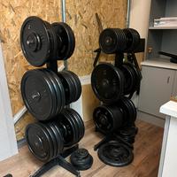 Pesi, colonne, trap bar e bilancieri