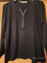 Maglione nero donna Made in Italy