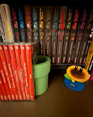 Supporto tubo Super Mario per giochi e libri