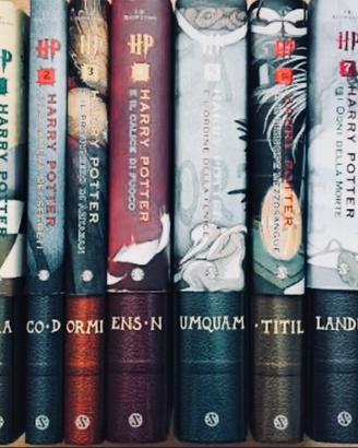 Libri saga harry potter motto latino