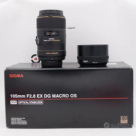 Sigma MACRO 105mm F2.8 EX DG OS HSM Nikon Usato