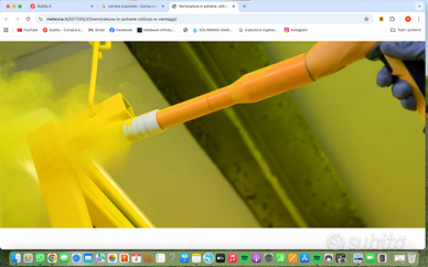 sabbiatura e verniciatura