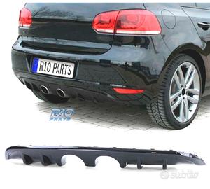 DIFFUSORE VOLKSWAGEN VW GOLF MK6 08-12 NERO LUCIDO