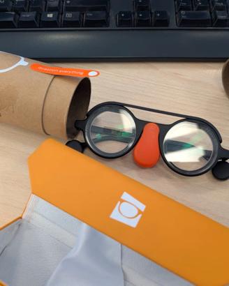 Brilliant Labs frame + RX Clip-on Black