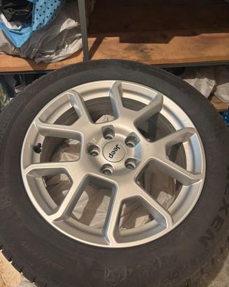 4 dischi in lega 225/60/R17 Jeep Compass-Renegade
